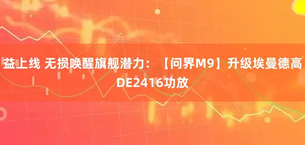 益上线 无损唤醒旗舰潜力：【问界M9】升级埃曼德高DE2416功放